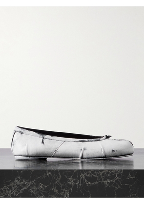 Maison Margiela - Tabi Split-toe Painted Leather Ballet Flats - White - IT35,IT36,IT36.5,IT37,IT37.5,IT38,IT38.5,IT39,IT39.5,IT40