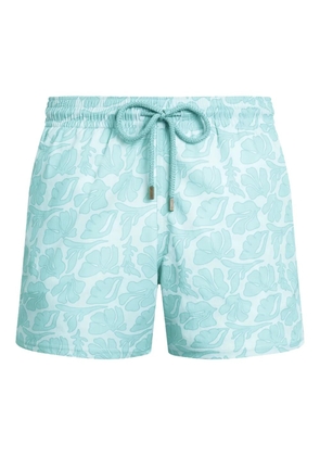 Vilebrequin seashells-pattern swim shorts - Blue