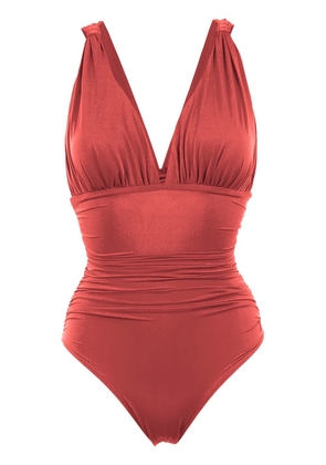 Brigitte ruched swimsuit - Red