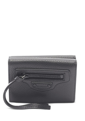 Balenciaga Pre-Owned 2020s mini tri-fold leather wallet - Black