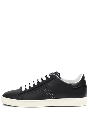Tod's perforated laced sneakers - Black