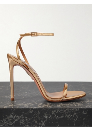 Aquazzura - Olie 105 Metallic Leather Sandals - Gold - IT35,IT36,IT36.5,IT37,IT37.5,IT38,IT38.5,IT39,IT39.5,IT40,IT40.5,IT41,IT42