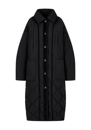 TOMBOY detachable-collar coat - Black