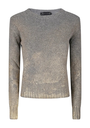 Handmade round-neck sweater - Grey