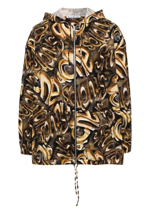 Acne Studios hooded logo jacket - Black