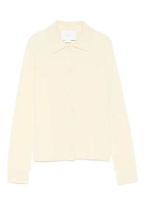 Vanisè polo-collar cardigan - Yellow
