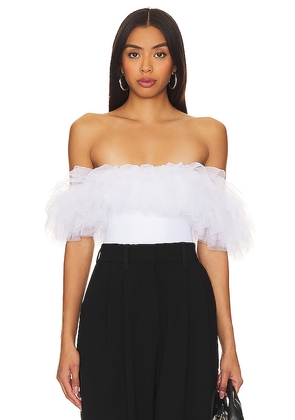 Free People Big Love Bodysuit in White. Size S. Also in XS.