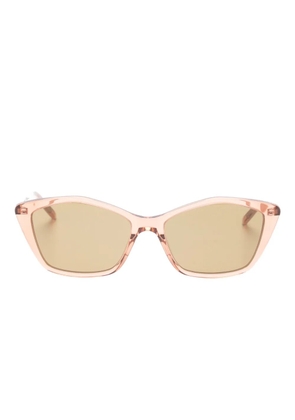 Saint Laurent Eyewear geometric-frame sunglasses - Brown