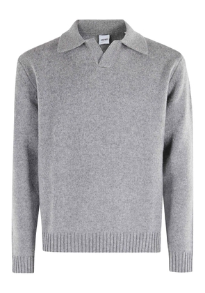 ASPESI collared long-slevees polo shirt - Grey