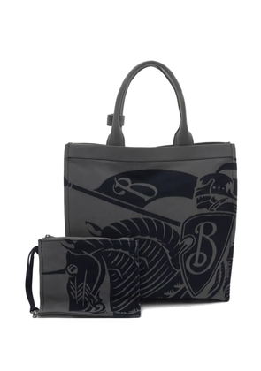 Burberry Pre-Owned 2010s EKD canvas tote bag - Grey
