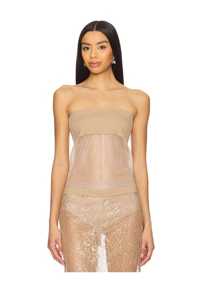 HERSKIND Bambi Knit Top in Tan. Size L. Also in M.