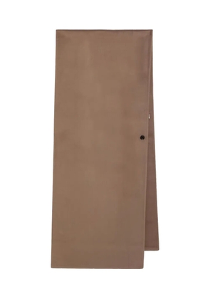 Almada Label button-detail scarf - Neutrals