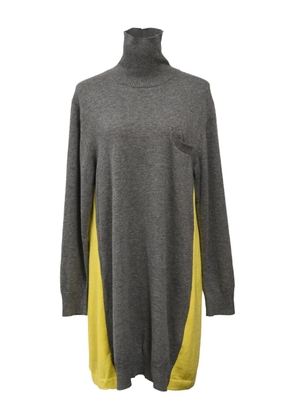 sacai knitted turtleneck dress - Grey