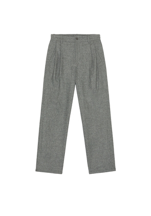 SIMKHAI Falcon Pleated Wide Leg Trouser in Grey. Size M. Also in L, XL/1X.