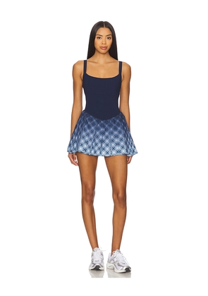 Free People x FP Movement Printed Swing Of Things Dress in Blue. Size L. Also in M, S.