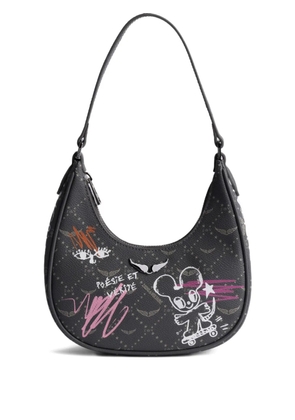 Zadig&Voltaire x Humberto Cruz Night Out monogram shoulder bag - Grey