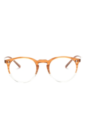 Oliver Peoples round-frame glasses - Brown