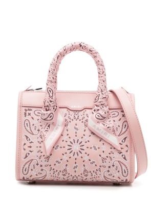 AMIRI Bandana Micro Triangle crossbody bag - Pink