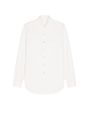 Our Legacy Classic Silk Shirt in White. Size 46. Also in 44.