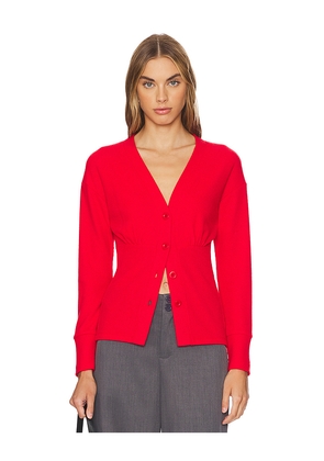 LNA Noel Waffle Cardigan in Red. Size M. Also in XS.
