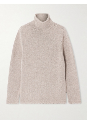 The Row - Mariam Turtleneck Cashmere Sweater - Brown - xx small,x small,small,medium,large,x large