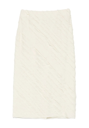 Christian Wijnants Simbi textured skirt - Yellow