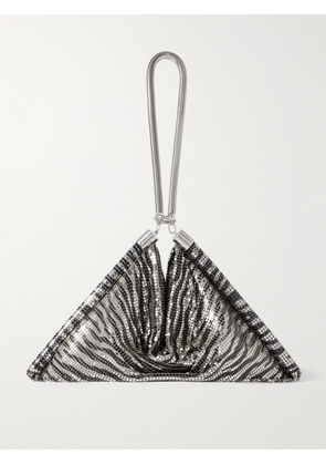 RABANNE - Pixel Zebra-print Chainmail Tote - Animal print - One size