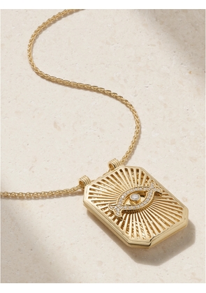 Marie Lichtenberg - Eye Scapular 18-karat Gold Diamond Necklace - One size