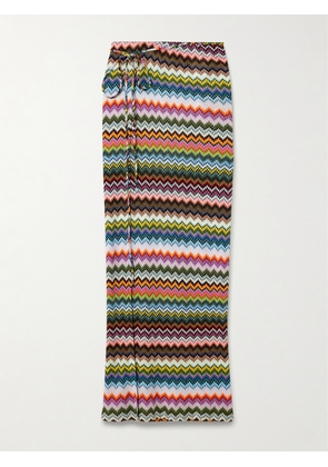 Missoni - Mare Striped Metallic Crochet-knit Maxi Wrap Skirt - Multi - small,medium,large