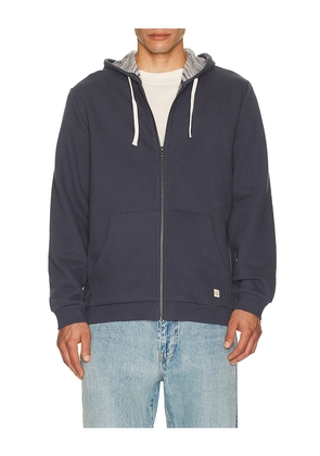 Marine Layer Relaxed Cloud 9 Full Zip Hoodie in Navy. Size L. Also in M, S, XL/1X.