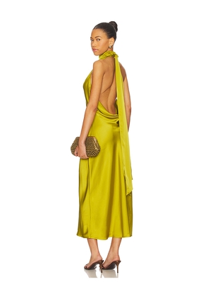 Lovers and Friends Reina Midi Dress in Green. Size L. Also in M, S, XL, XS, XXS.