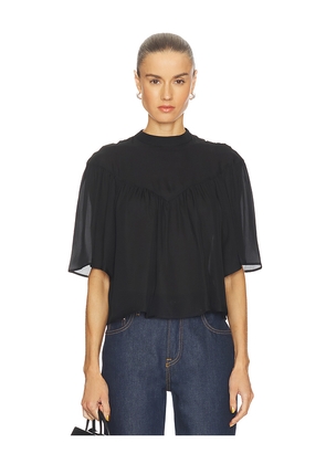 NILI LOTAN Lucie Blouse in Black. Size L. Also in M, S, XS.