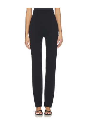 LESET Rio High Waist Straight Pant II in Black. Size L. Also in M.