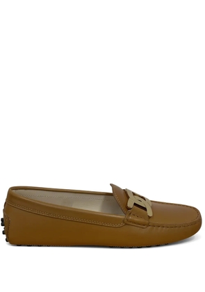 Tod's Gommini chain-accent loafers - Brown