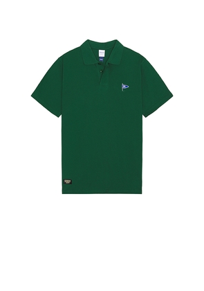 Rivvia Projects Flag Polo in Green. Size M. Also in S.