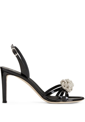 Giuseppe Zanotti crystal-embellished stiletto sandals - Black