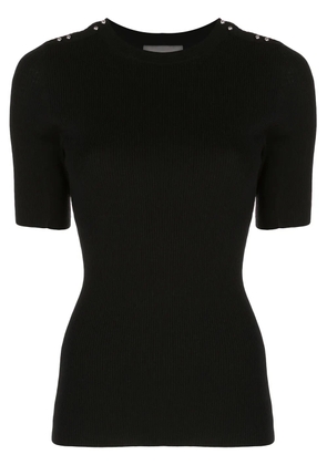 3.1 Phillip Lim picôt-stitch ribbed T-shirt - Black