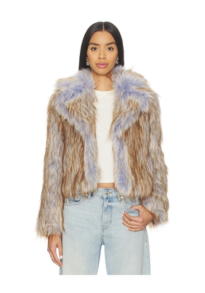 Unreal Fur Harmony Jacket in Purple. Size L. Also in M, S, XS.