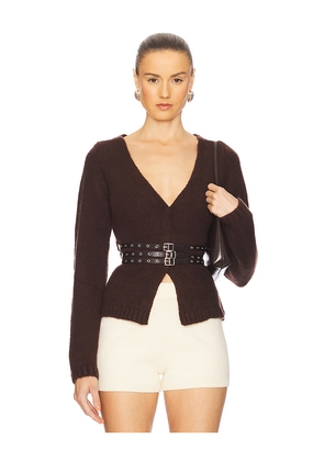 With Jean Valerie Sweater in Chocolate. Size M/L. Also in XS/S.