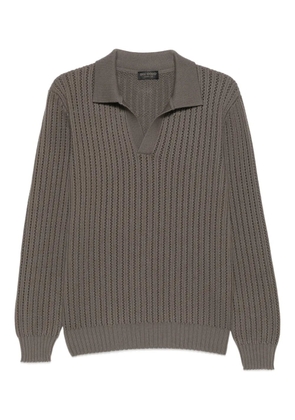 Dell'oglio openwork sweater - Brown