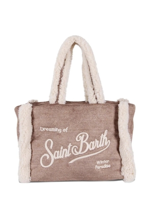 MC2 Saint Barth embroidered-logo tote bag - Brown