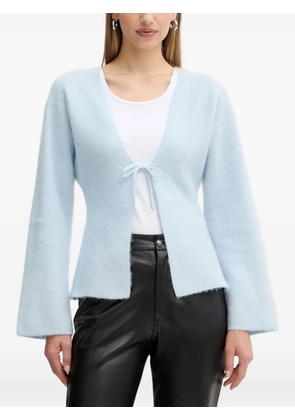 BOSS tie-front flared-sleeves cardigan - Blue
