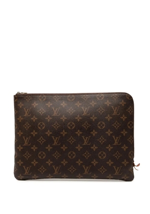 Louis Vuitton Pre-Owned 2017 Monogram Etui Voyage MM clutch bag - Brown