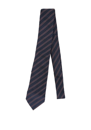 Christian Dior Pre-Owned striped neck tie - Blue