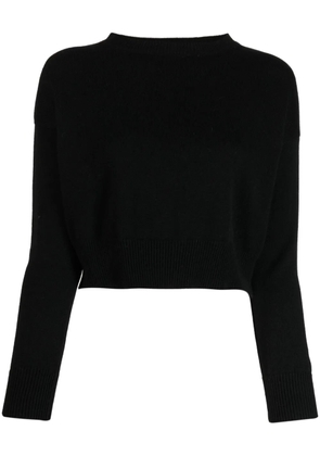 Teddy Cashmere Genova cropped cashmere jumper - Black