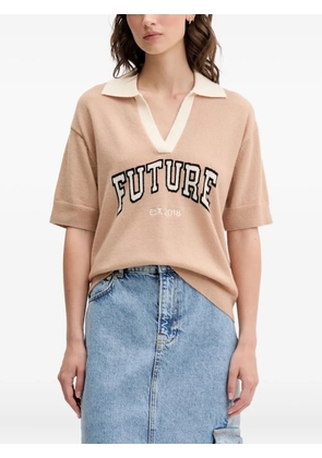 FROM FUTURE collared sweater - Neutrals