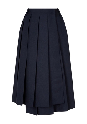 STUDIO TOMBOY pleated wrap skirt - Blue
