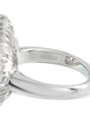 LB Exclusive platinum diamond and kunzite ring - Silver