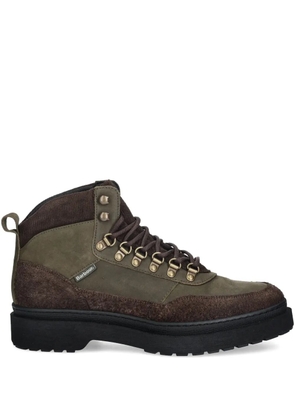 Barbour 30mm lace-up panelled boots - Green