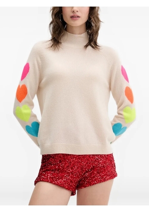 FROM FUTURE heart-motif roll-neck sweater - Neutrals